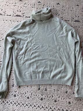 COS Light Sage Green Turtleneck Sweater